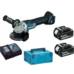 Szlifierka 18V Makita DGA513RTJ 2 x aku 5,0Ah Regulacja