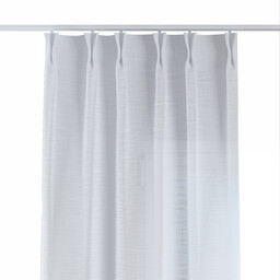 Zasłona na haczykach flex podwójnych, prześwitujący biały, Romantica