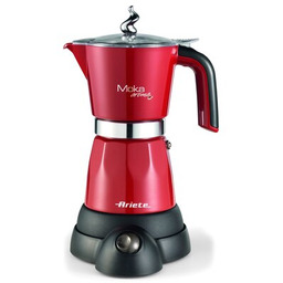 ARIETE Kawiarka Mokina Grande 1368/06 Czerwony 250 ml Kawa mielona 15% taniej!