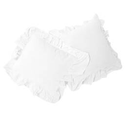 Darymex Komplet 2 szt. poszewek bawełnianych 40x40 Biała Stonewashed