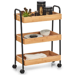 ZELLER Wózek kuchenny z 3 półkami