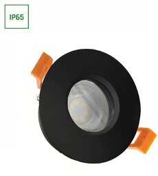 FIALE IV GU10 OCZKO GU10 250V IP65 FI83x51mm CZARNY okrągła