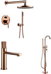 ZESTAW bateria prysznicowa ROSIE + bateria umywalkowa RABONA + wannowa RANEA