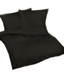 Extrapościel Pościel bawełniana 200x200 Czarna 27 Jednobarwna
