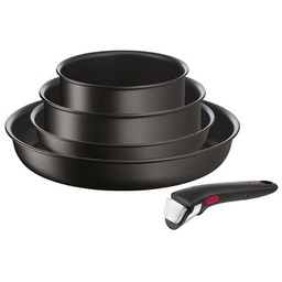 TEFAL Zestaw patelni Ingenio Eco Resist L3979253 (5 elementów) Beztłuszczowa