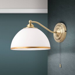 ORION Kinkiet Old Lamp, mosiężny / złoty, salon / jadalnia, metal, antyczny