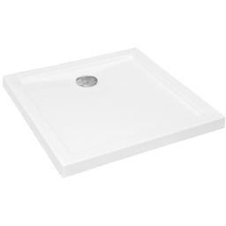 Brodzik natryskowy 90x80x5,5 cm niski uniwersalny ,biały Oskar