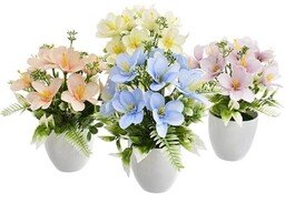 FREZJA W DONICZCE KOMPOZYCJA KWIATOWA 25 CM