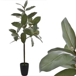 KOMPOZYCJA LIŚĆ MAGNOLIA W DONICZCE 110CM