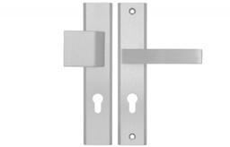 Pochwyt-klamka AXA Haga ++ 72 WB, kolor F6 - stal nierdzewna (grubość drzwi 74-83 mm)