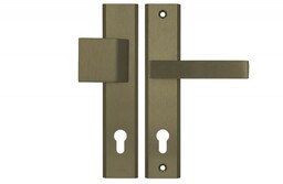 Pochwyt-klamka AXA Haga ++ 92 WB, kolor F4 - stare złoto (grubość drzwi 74-83 mm)