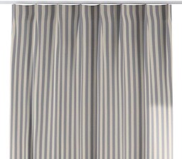 Zasłona na haczykach flex pojedynczych, granatowo-białe pasy (1,5cm), Quadro