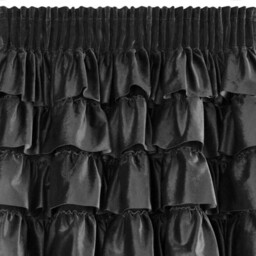 EUROFIRANY Zasłona Aura 140 x 270 cm Czarny