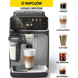 PHILIPS Ekspres LatteGo EP4446/70 (Silent Brew) Kawa mrożona Zyskaj