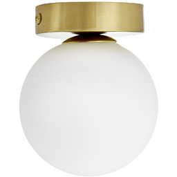 PLAFON LAMPA SUFITOWA NOWOCZESNA MOSIĘŻNA BIAŁA KULA MARSIADA W1 LUMINA DECO