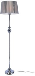 Lampa podłogowa GILLENIA srebrna nitkowy abażur Candellux 51-11947