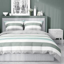 Pościel z satyny bawełnianej w kwiaty SJB-591