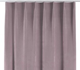 Zasłona na haczykach flex pojedynczych, zgaszony róż, Velvet