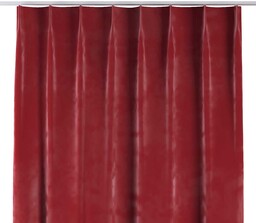 Zasłona na haczykach flex pojedynczych, intensywna czerwień, Christmas