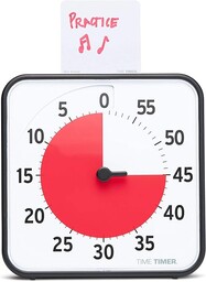 Time Timer Tt08B-W Minutnik Kuchenny, Czarny, 19x19x3 cm