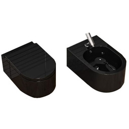 ZESTAW MISA WC + BIDET ,deska soft-close+wypinana ,CZARNY