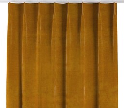 Zasłona na haczykach flex pojedynczych, miodowy, Velvet