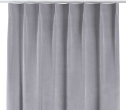 Zasłona na haczykach flex pojedynczych, srebrzysty szary, Velvet