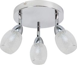 Candellux RICO 98-67692 plafon lampa sufitowa chrom 3X6W LED SMD główka okrągła 34cm