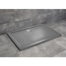 Radaway brodzik akrylowy ze strukturą Doros D Stone antracytowy 120x90cm SDRD1290-01-64S