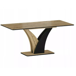 Stół rozkładany Vento dąb artisan/czarny 120(160)x68cm Sig