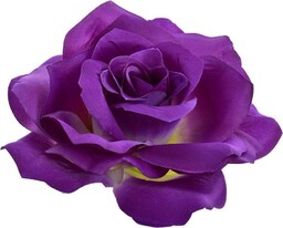 RÓŻA WYROBOWA GŁÓWKA DEKORACYJNA FIOLET 14 CM