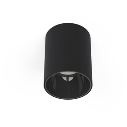Spot sufitowy designerski tuba EYE TONE GU10 śr. 8,9cm czarny 8930