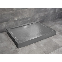 Radaway Doros D Compact Stone Antracytowy brodzik z obudową i strukturą 120x90cm akrylowy SDRD1290-05-64S