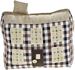 Comarco 15709 stoper do drzwi, wyściełany, filcowy, niebieski, 20 x 6 x 17 cm