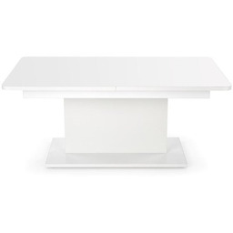 Ławostół rozkładany biały połysk 126 - 167 x 70 cm Busetti