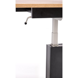 Ławostół rozkładany dąb wotan / czarny mat 126 - 167 x 70 cm Busetti