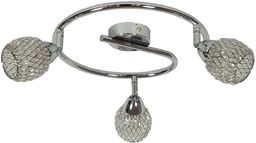Candellux CLEAR 98-06899 plafon lampa sufitowa spirala chrom kryształki 3X40W G9 64cm