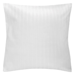 Darymex Poszewka hotelowa 40x40 biała adamaszkowa na zakładkę paski 1 cm