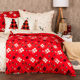 4Home Świąteczna pościel bawełniana Christmas joy, 140 x 200 cm, 70 x 90 cm