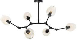 Lampa designerska wisząca MODERN ORCHID-6 czarna ST-1232-6 - Step Into Design