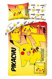 Pościel dziecięca Pokemon 140 x 200 Halantex 100% bawełna Pikachu