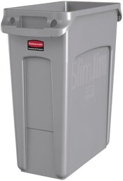 Rubbermaid Kosz na śmieci 60 L z tworzywa sztucznego szary I Rubbermaid