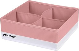 PANTONE  organizer do szafy i szuflad zajmuje mało miejsca, 1 sztuka, 4 przegródki na bieliznę, organizer do szuflad łazienkowych, szuflad łazienkowych, organizator szafy, składane szuflady, 28 x 28 x