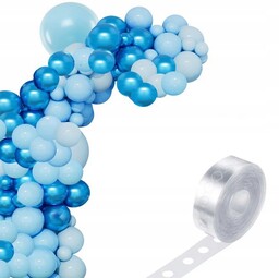 BALONY GIRLANDA DEKORACJA na roczek Baby shower Niebieski