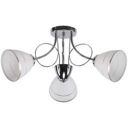 Candellux ELOTTE 33-77974 plafon lampa sufitowa biały klosz szklany 3X40W E27 58 cm
