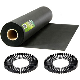 Agrowłóknina ogrodowa 0,8x50 m + 50 szpilek Plonos