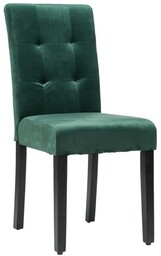 KRZESŁO TAPICEROWANE DREWNIANE MY8683 WELUR ZIELONY