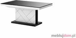 Ławostół MATERA MAX Hubertus Czarno-biały, Wysoki połysk, 70x120-170