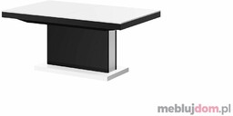 Ławostół MATERA MAX Hubertus Biały + czarny, Wysoki połysk, 70x120-170