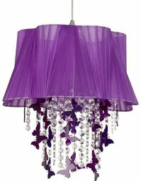 Fioletowa lampa kryształ Nowodvorski FILTON I zwis 5136